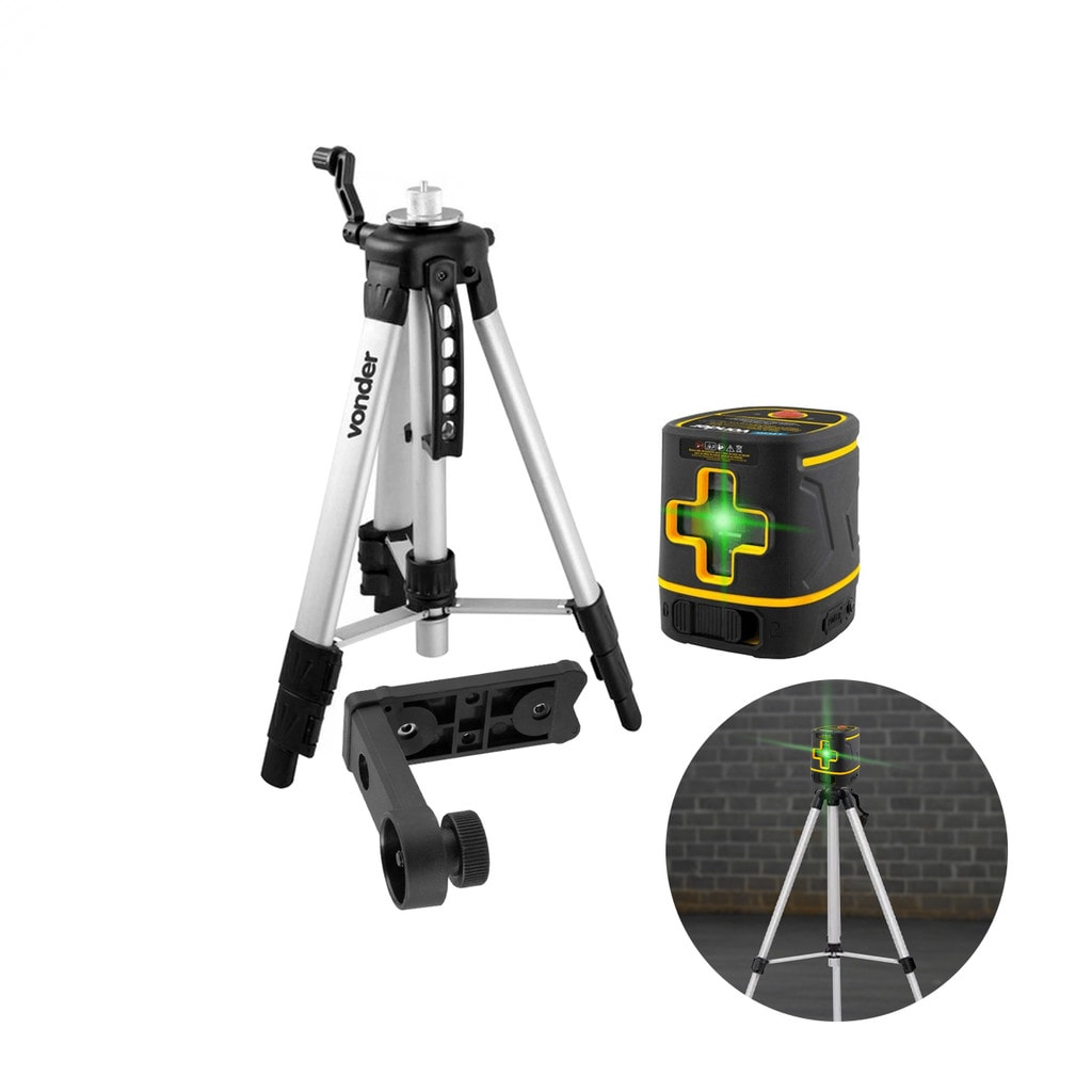 Imagem do Combo Tripe Telescopico Nivel A Laser Nlr 020 Vonder