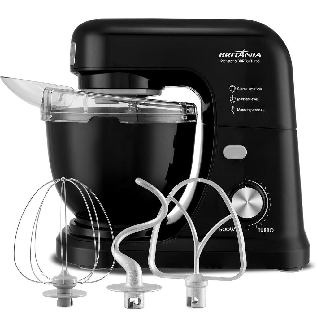 Imagem do Batedeira Planetaria Britania 500w 12 Velocidades Bbpe01