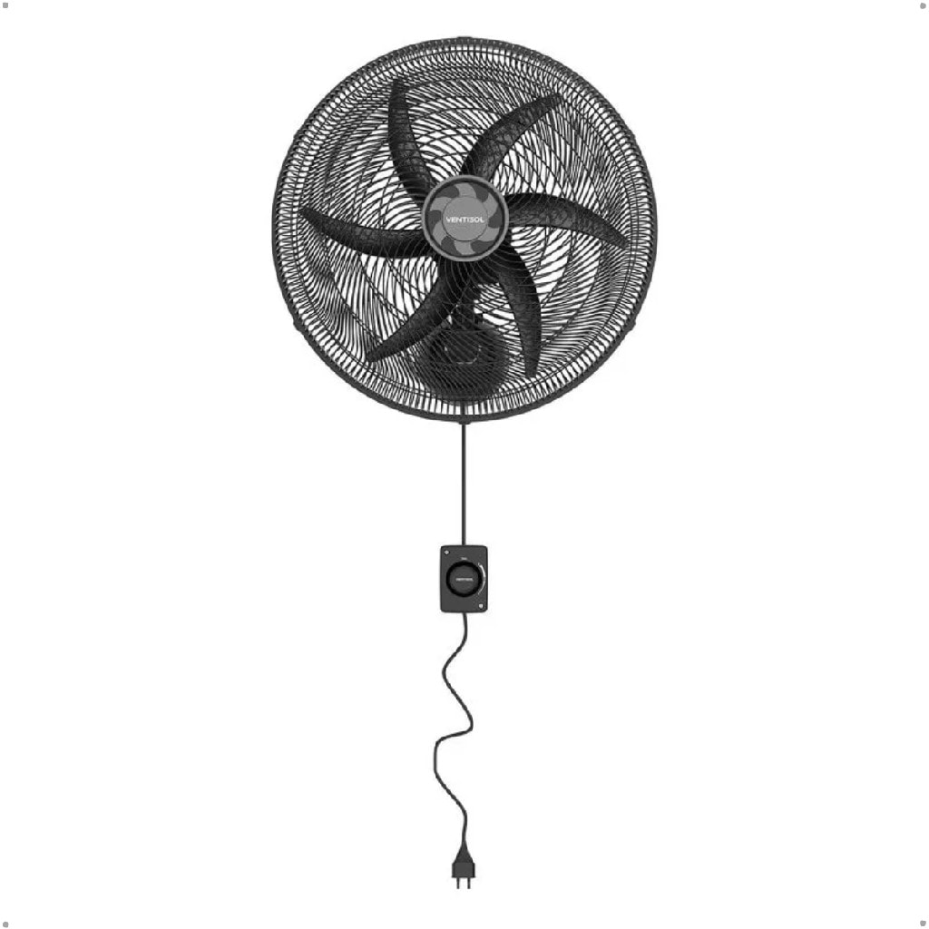 Imagem do Ventilador Parede 50cm 6pas Monta Facil Preto Ventisol