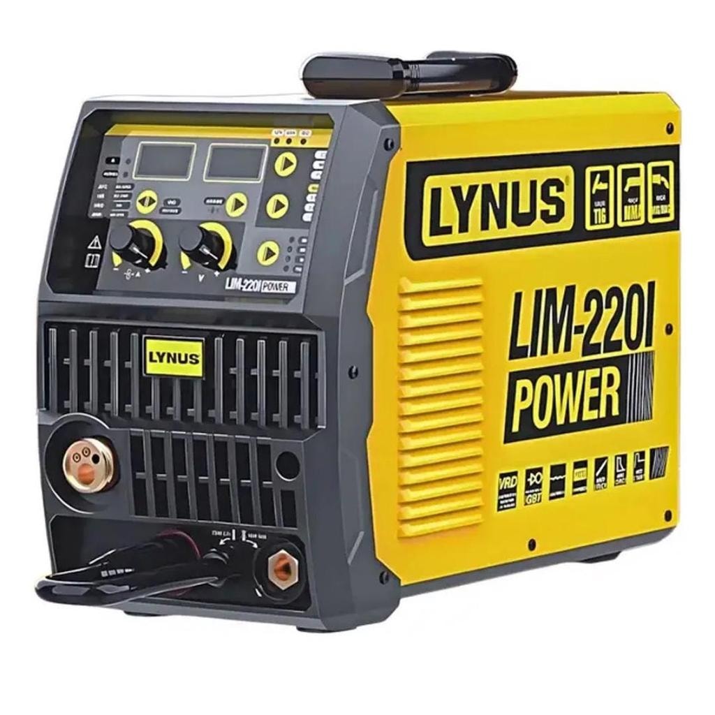 Imagem do Maquina De Solda Inversora Mig Lynus Lim 220i Bivolt 200a Mig Mma Tig Dc