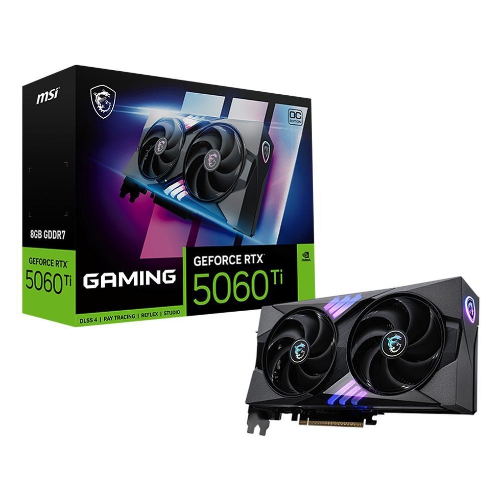 Imagem do Placa De Video Msi Geforce Rtx 5060 Ti Gaming Oc 8g Gddr7 12