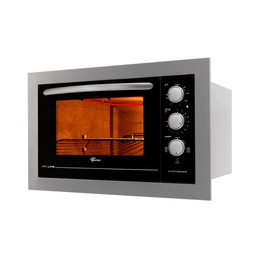 Imagem do Forno Eletrico De Embutir Fischer Fit Line 48 Litros Inox