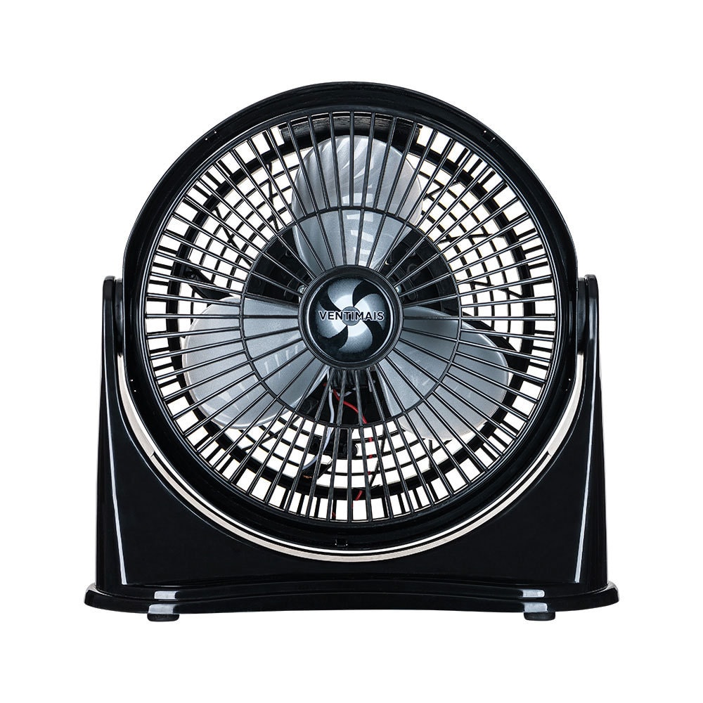 Imagem do Circulador De Ar 25cm Ventimais 3 Pas Preto Prata 220v