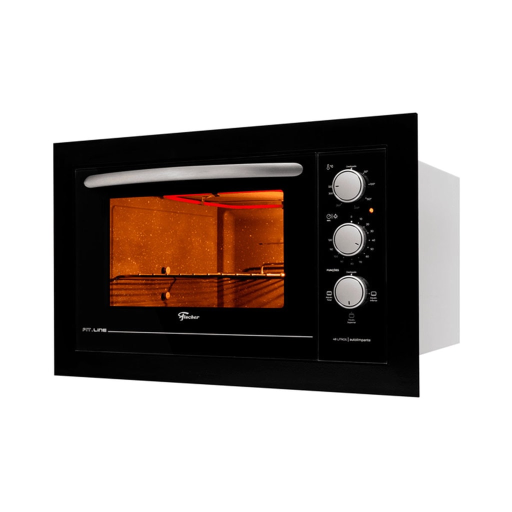 Imagem do Forno Eletrico De Embutir Fischer Fit Line 48 Litros Preto