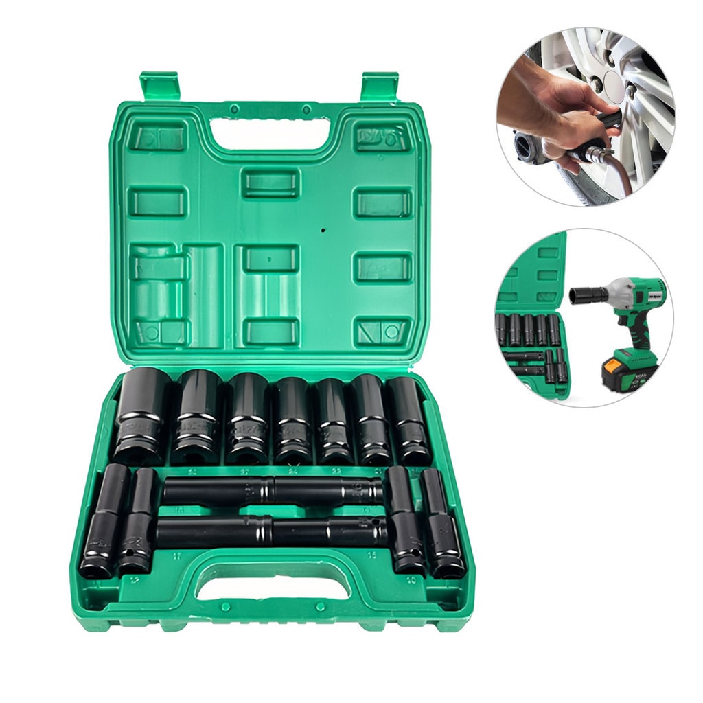 Imagem do Jogo Soquete Longo Sextavado Impacto 1 2 8 A 32 Mm 15pcs