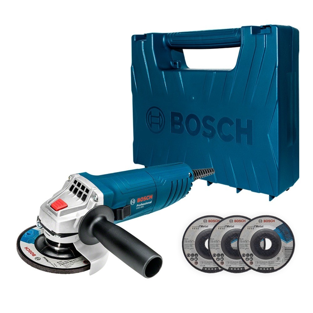 Imagem do Esmerilhadeira Angular 4 1 2pol 850w Com 3 Discos Gws 850 Bosch
