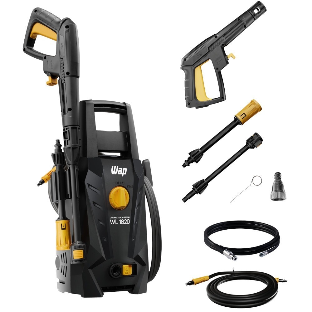 Imagem do Lavadora De Alta Pressao Desentupidora 1500 Libras Wl 1820 Black Ultra Wap