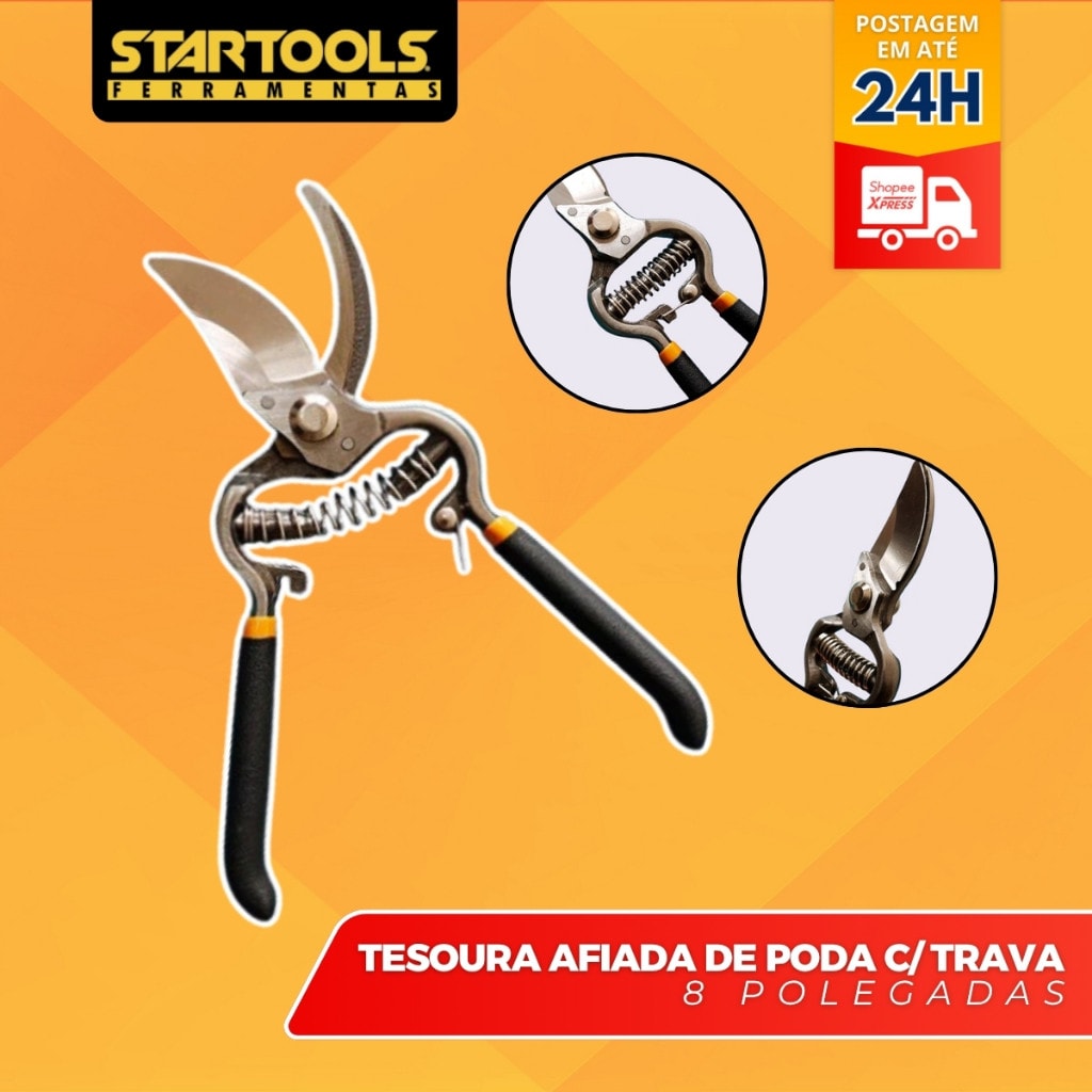 Imagem do Tesoura De Poda Para Jardinagem Jardim Profissional Alicate Startools