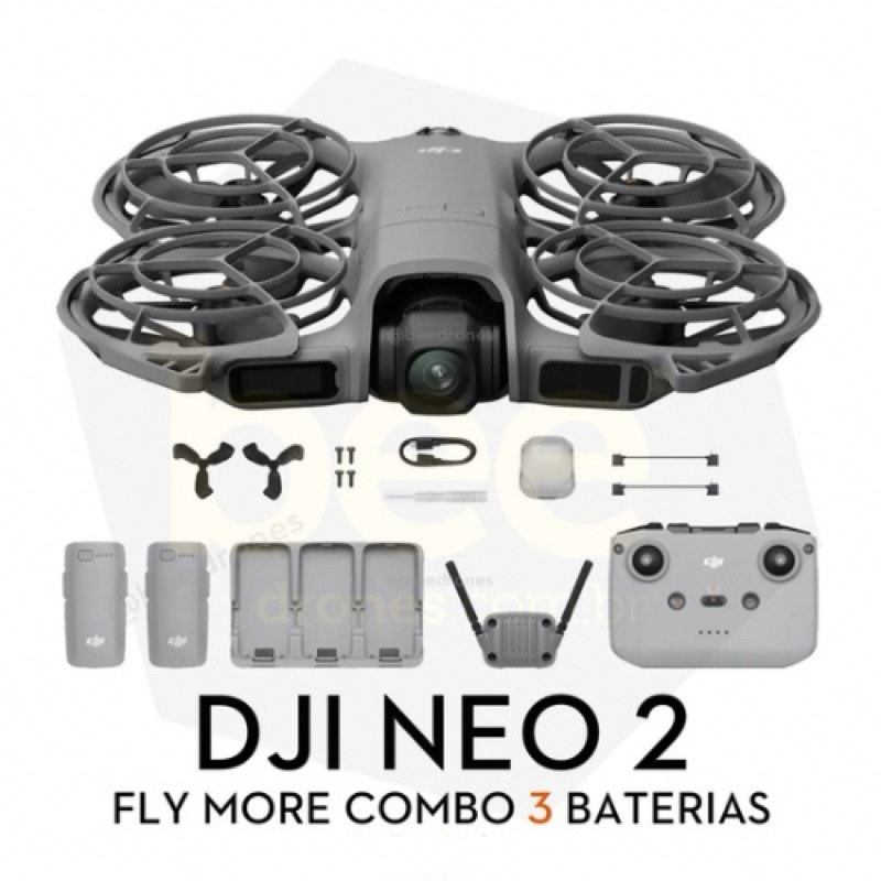 Imagem do Drone Dji Neo 2 Fly More Combo Com Controle 3 Baterias Lancamento 2026