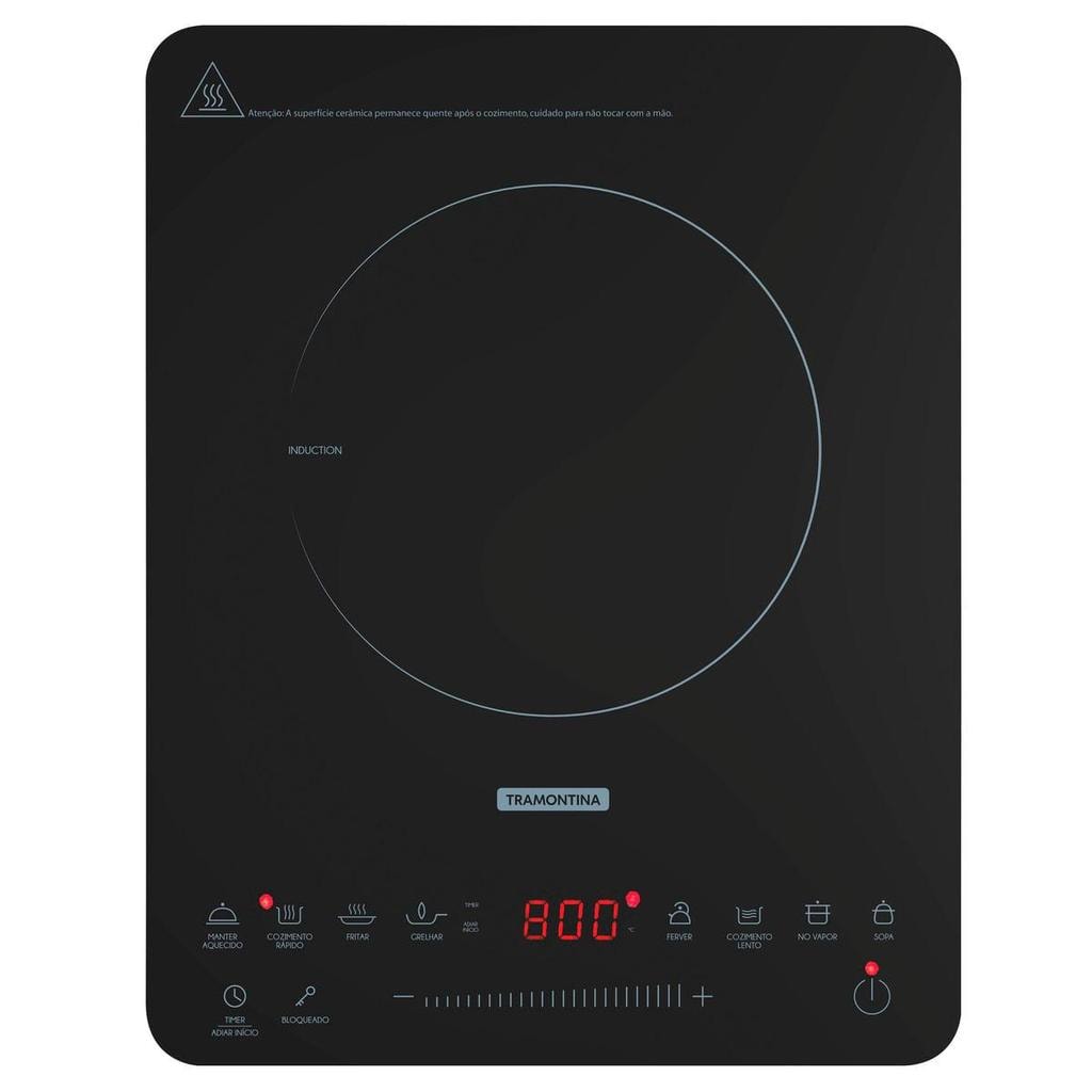 Imagem do Cooktop Portatil Por Inducao Tramontina Slim Touch 220 V 94714132