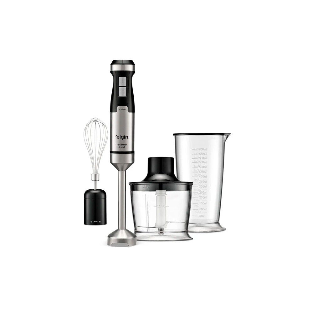 Imagem do Mixer Eletrico Elgin Power Inox 3 Em 1 Preto E Inox 1000w 127v
