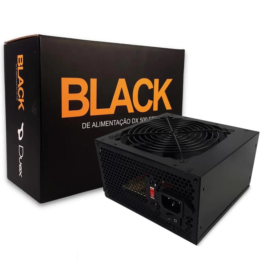 Imagem do Fonte Duex 500w Bivolt Black Dx 500fse