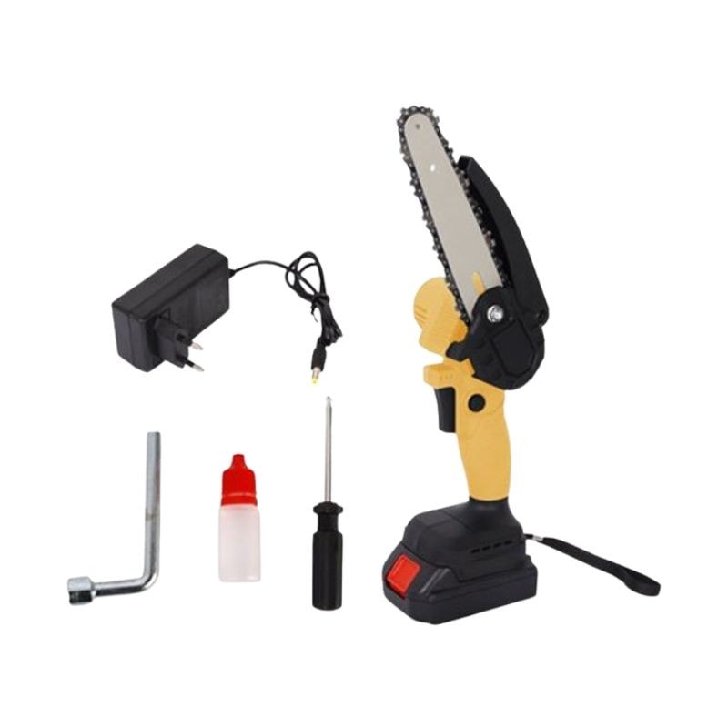 Imagem do Mini Motosserra Eletrica 6 Bateria 21v Recarregavel Bivolt