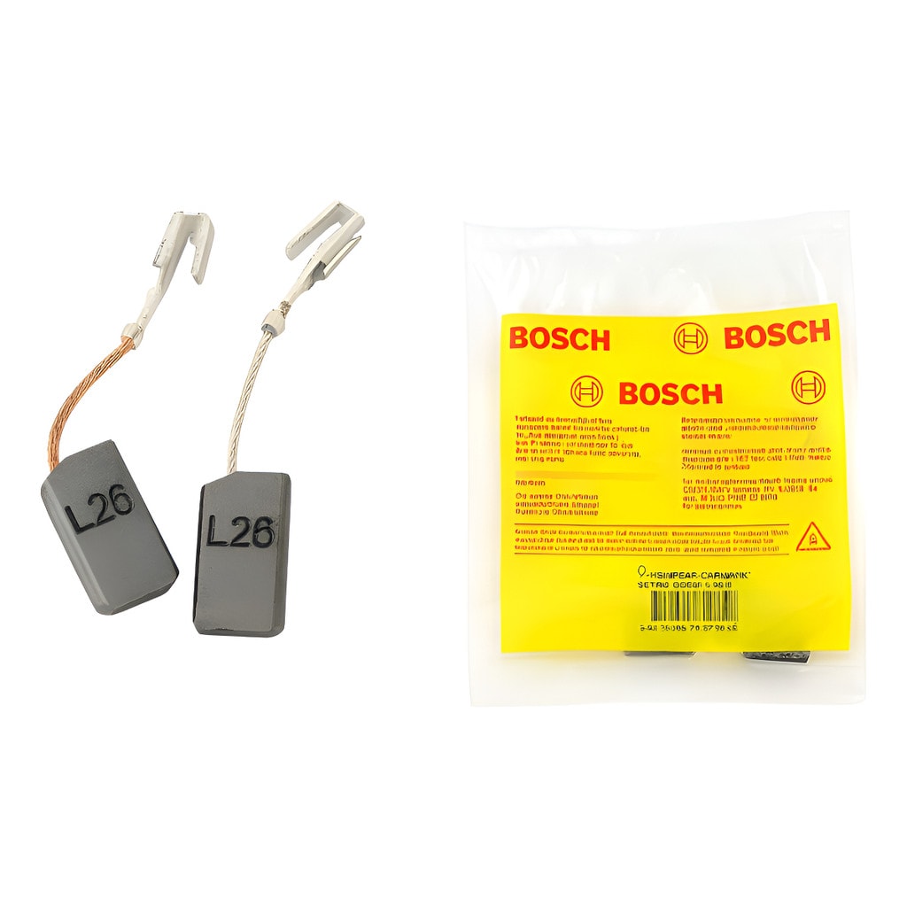 Imagem do Par Escova De Carvao Esmerilhadeira Bosch Gws 850 Original Cod 1607000d3n