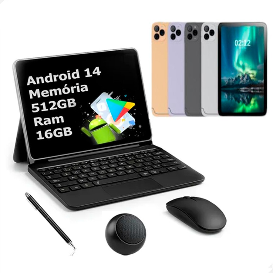 Imagem do Tablet Pc Milli Mil20 Pro 16gb Ram 512gb Memoria Android 14