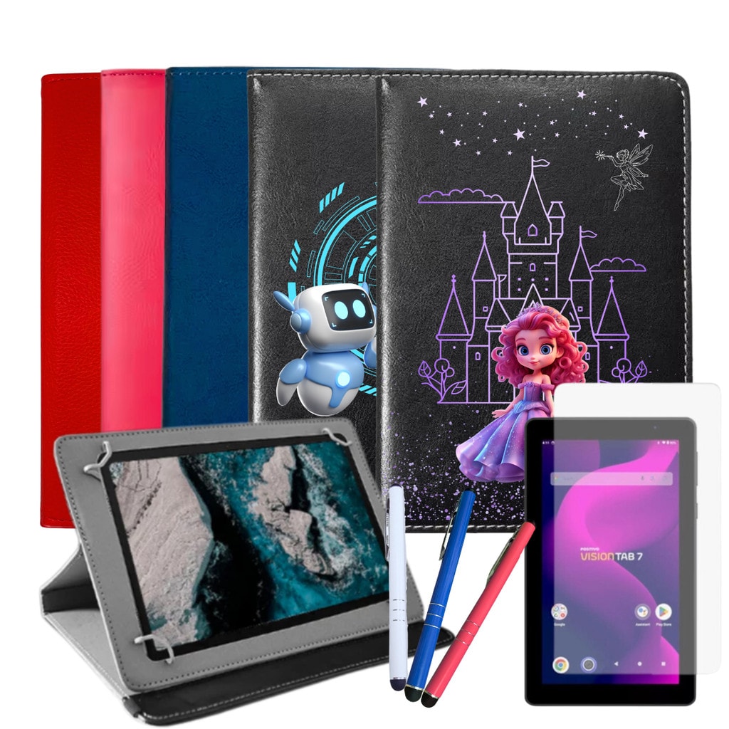 Imagem do Capa Com Suporte P Tablet Positivo Vision Tab 7 Pelicula Caneta Touch