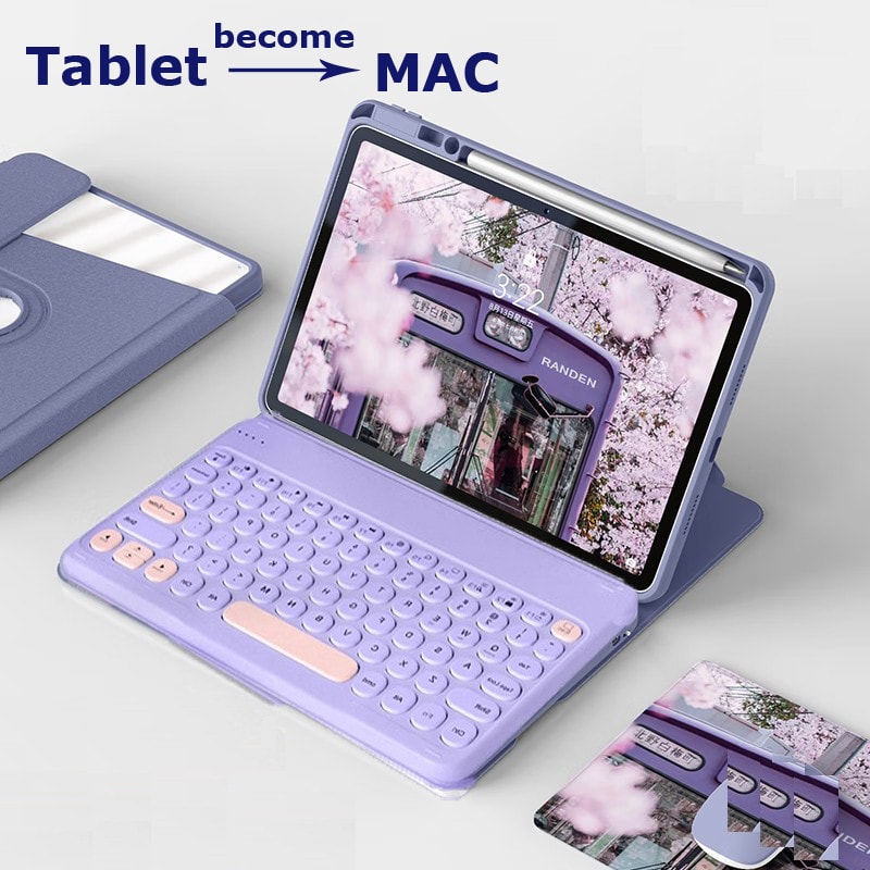 Imagem do Capa De Teclado Para Samsung Galaxy Tab A11 Plus 11 2025 S11 X736b S10 Lite 2025 X400 S10 Fe X526 A9 S6 10 4 S9 S8 S