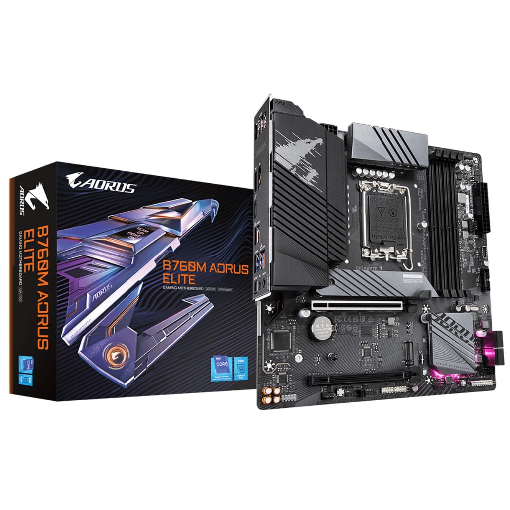 Imagem do Placa Mae Para Intel Gigabyte B760m Aorus Elite Gamer Lga 1700 Ddr5