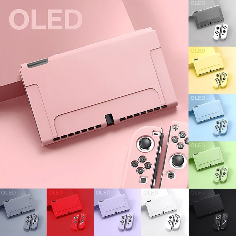 Imagem do Kit Capa Protetora Flexivel Tpu Colorido Para Nintendo Switch Oled
