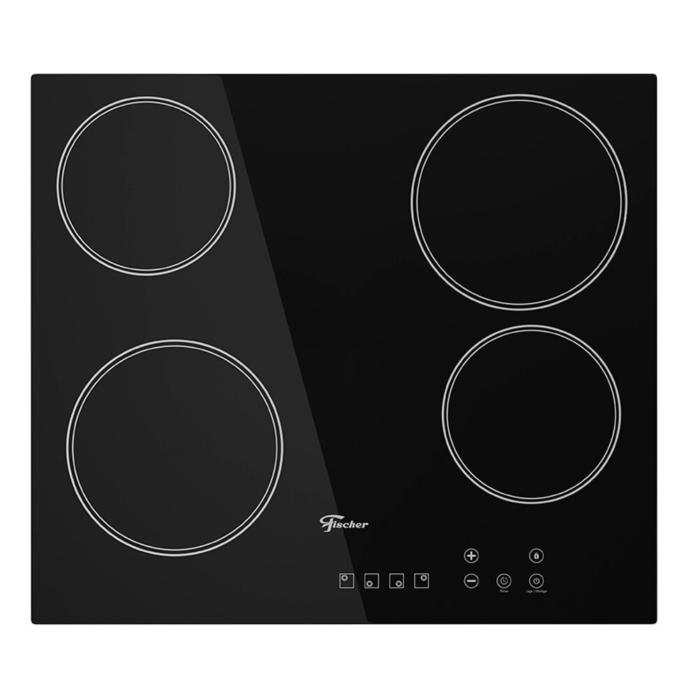 Imagem do Cooktop Eletrico 4 Bocas Fischer Com Touch Screen Vitroceramica 30006