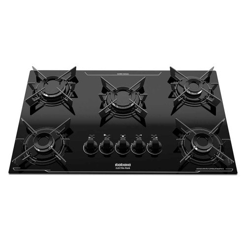 Imagem do Cooktop 5 Bocas Electra Plus Mesa De Vidro Itatiaia
