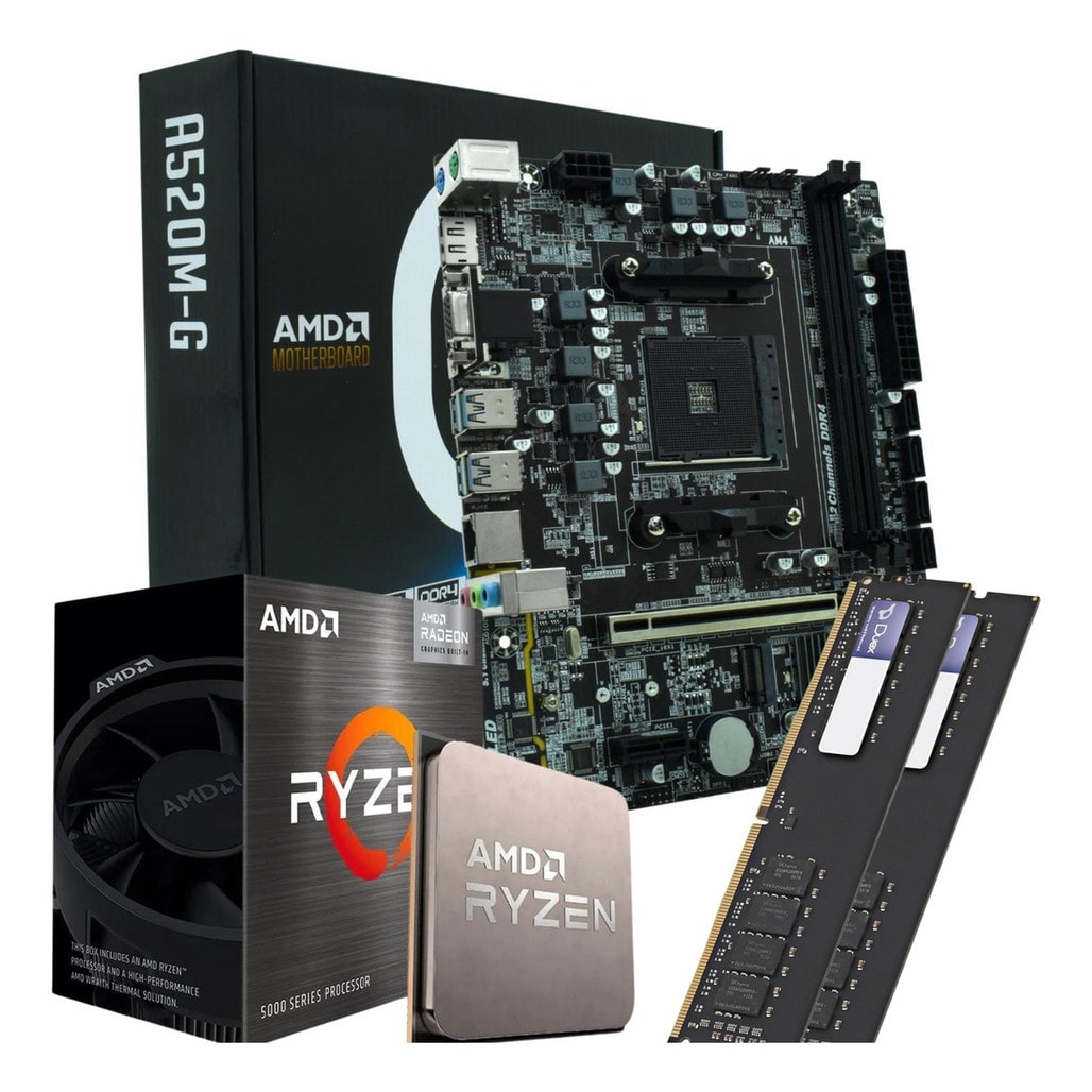Imagem do Kit Upgrade Amd Ryzen 5 5600gt A520m 16gb 3200mhz