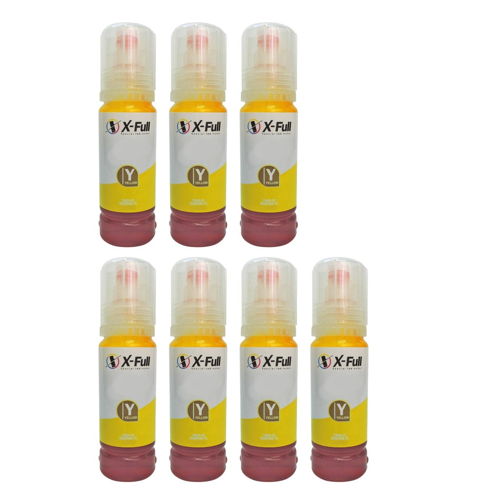 Imagem do Kit 7 Tinta Corante Xfull Amarela Compativel Epson L1250 L3250 L3210 L3150 L3110 L5290 L5190 L4150