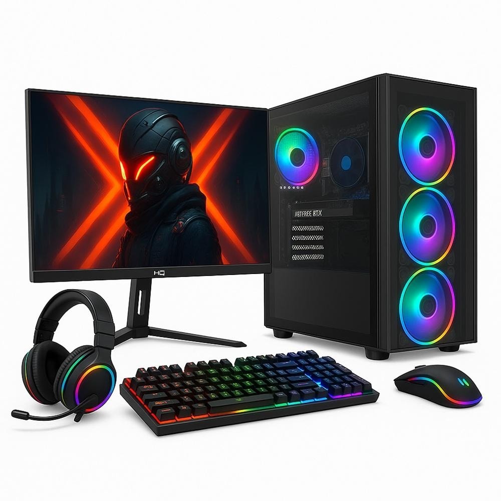 Imagem do Pc Gamer Amd Ryzen 5 5600gt 32gb Ssd 512gb Monitor 24