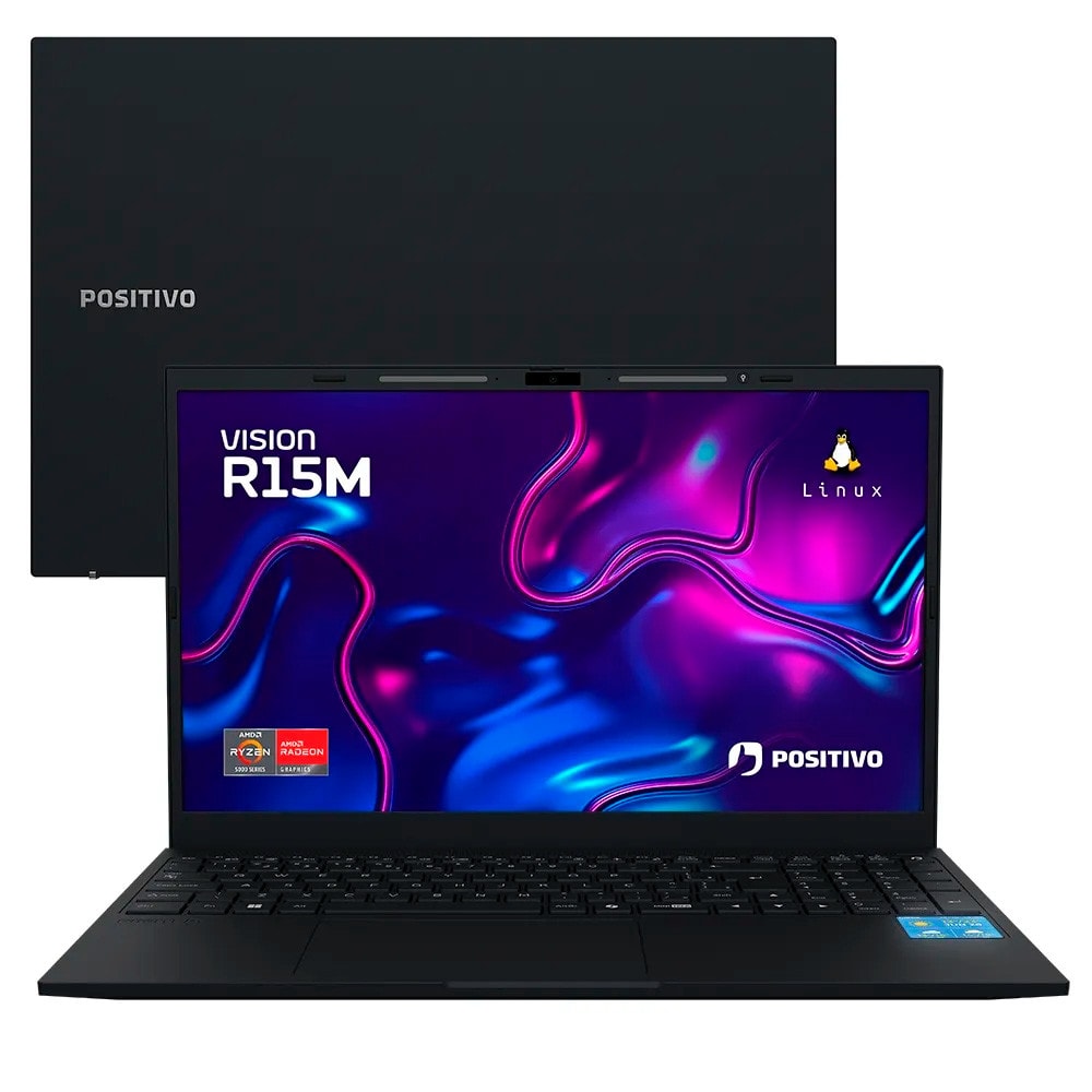Imagem do Notebook Positivo Vision R15m Minitela Amd Ryzen 5 5625u 16gb 512gb Ssd Linux 15 6