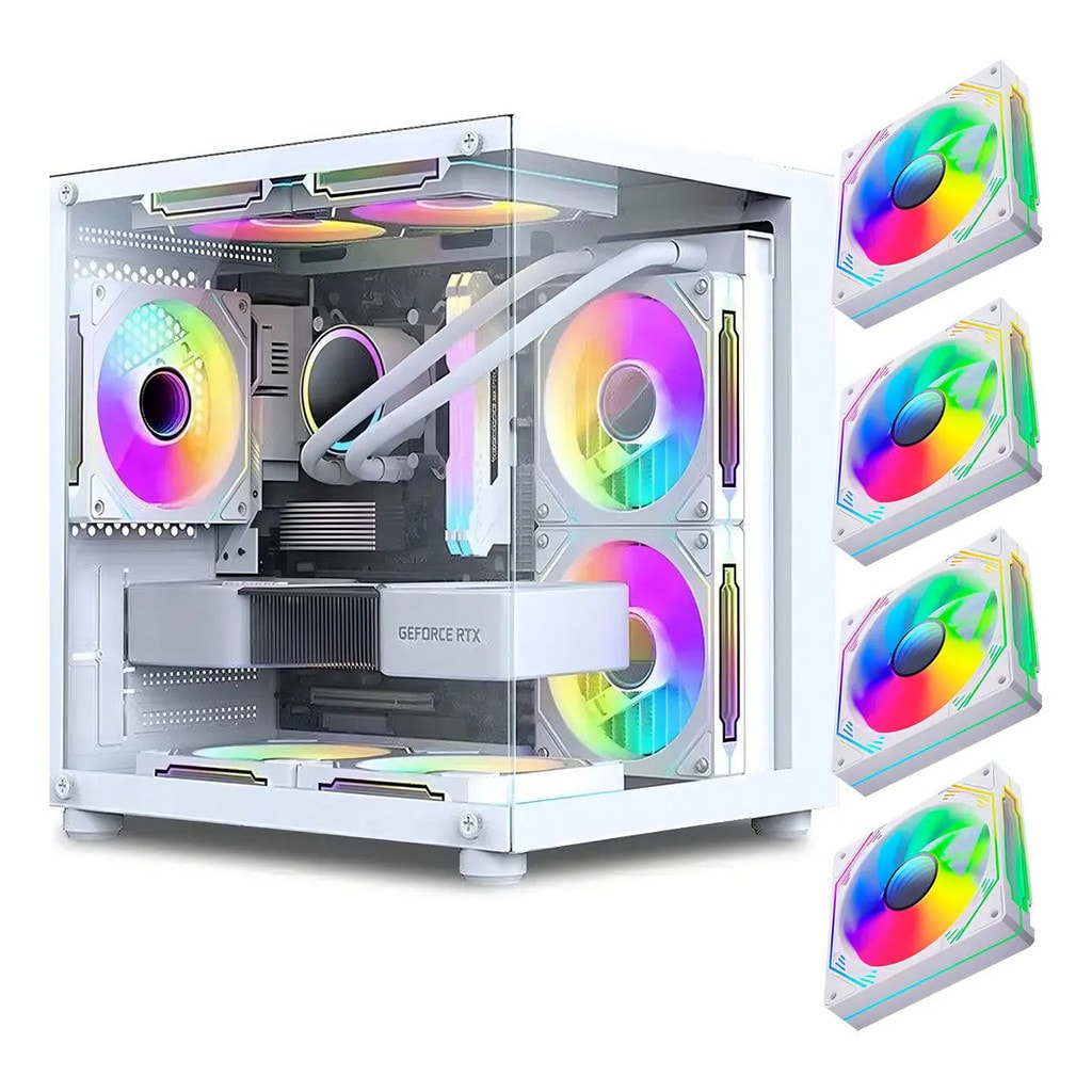 Imagem do Hayom Gabinete Gamer Aquario Branco Gb1797