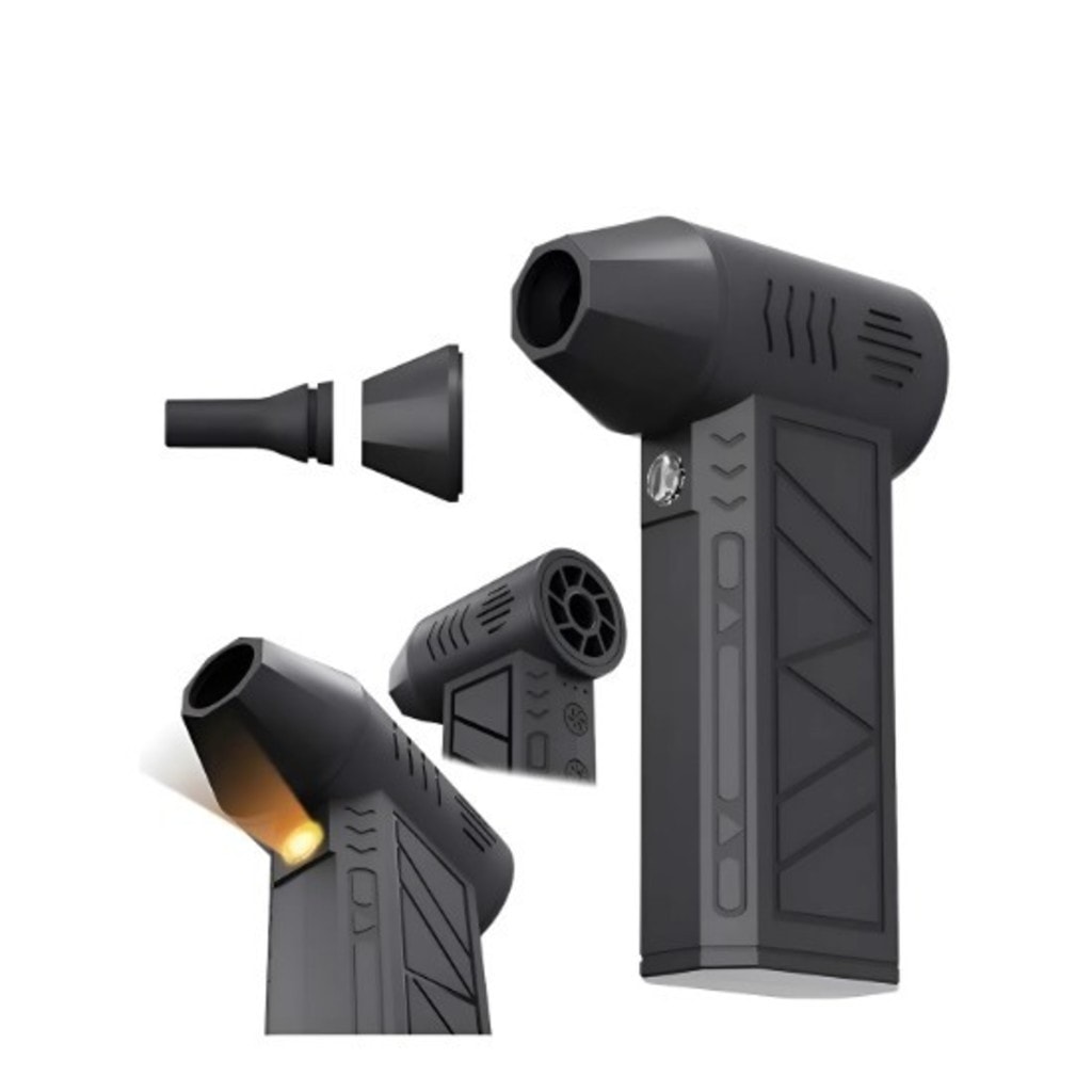Imagem do Mini Soprador Turbo Jet Alta Potencia Recarregavel Usb Preto