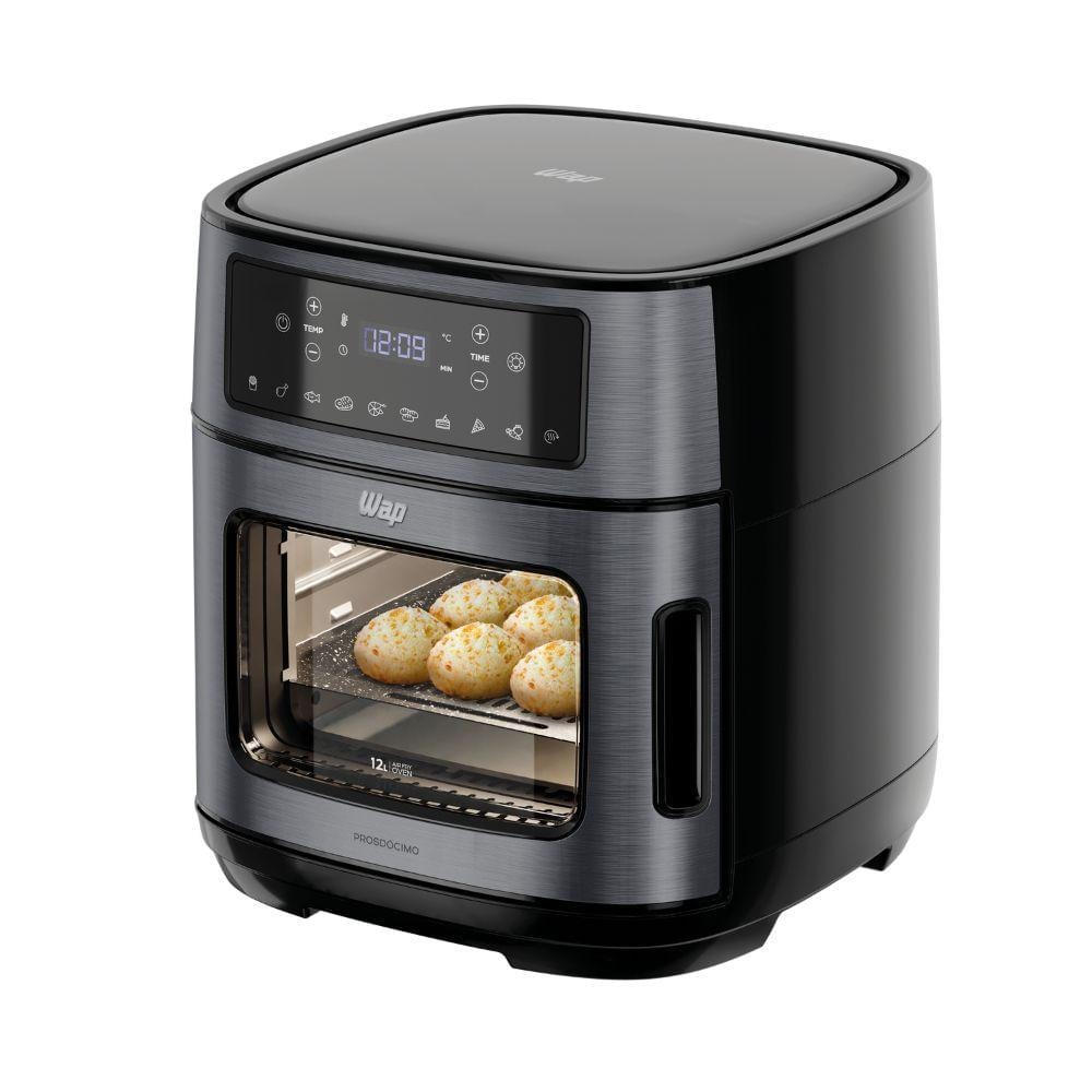 Imagem do Fritadeira Eletrica Wap Airfry Oven Digital Black Waod2 12l