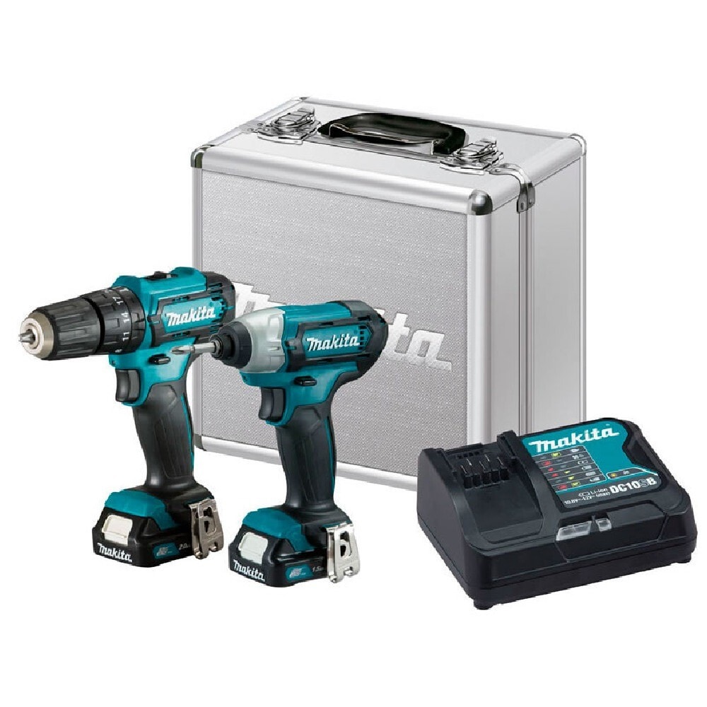 Imagem do Combo Furadeira Parafusadeira Parafusadeira De Impacto A Bateria 12v Com Maleta Clx228sax Makita