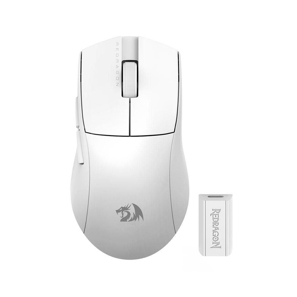 Imagem do Mouse Gamer Redragon King 4k Pro Branco M916w Pro 4k