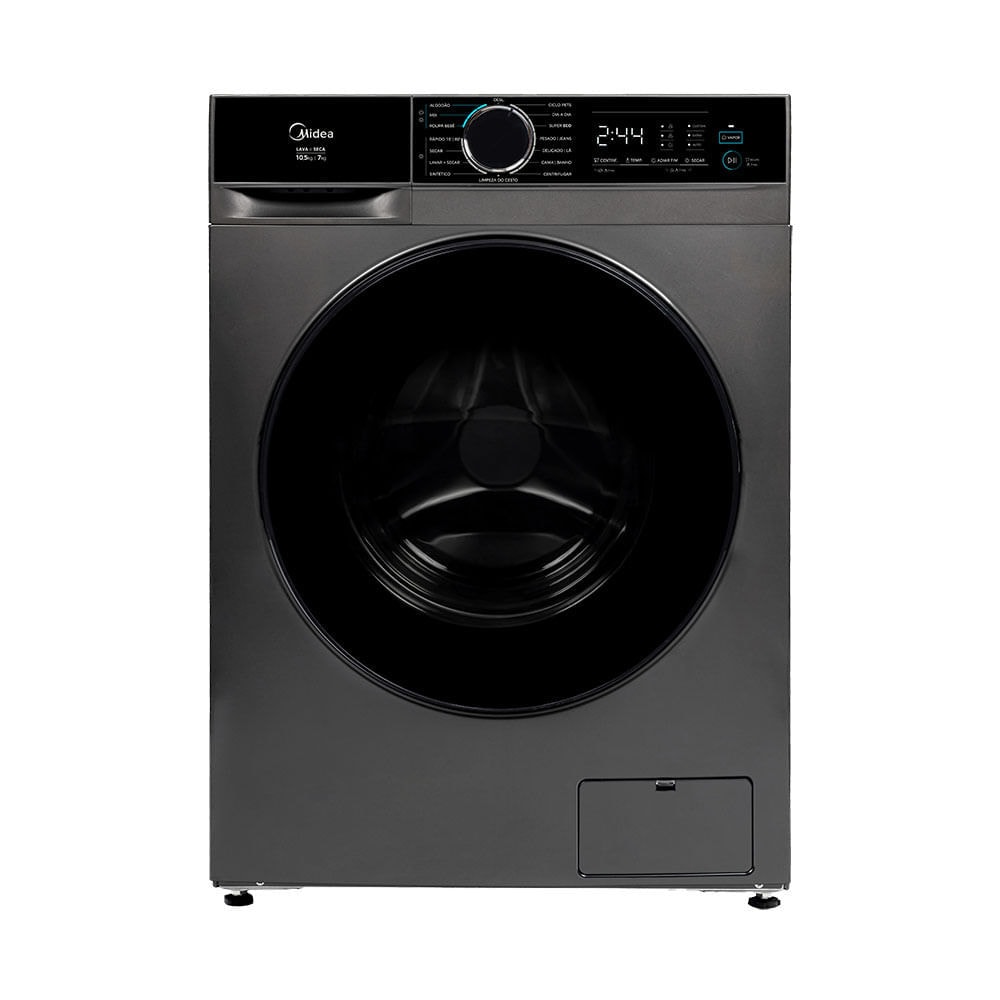 Imagem do Lava E Seca 10 5kg Titanium Inverter Ciclo Pet Midea