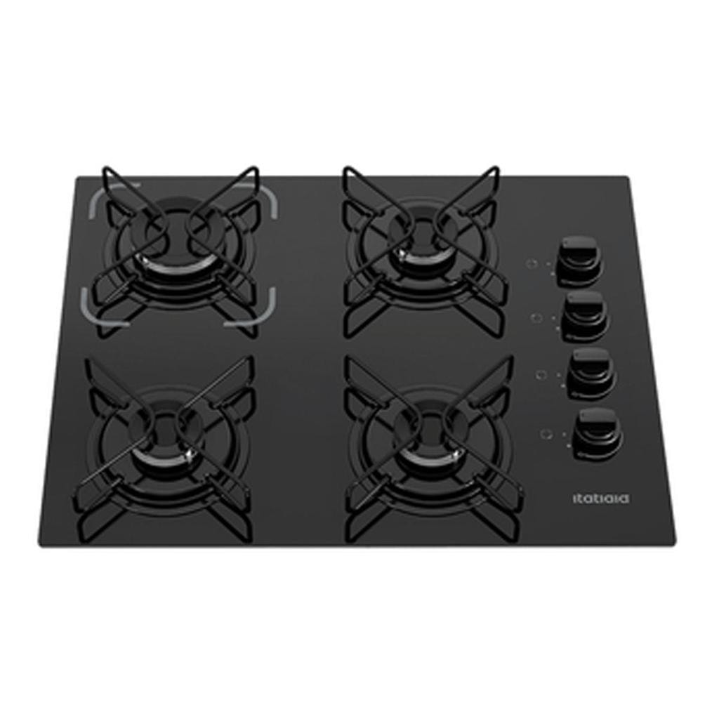 Imagem do Fogao Cooktop 4 Bocas Essencial Itatiaia Bivolt Preto