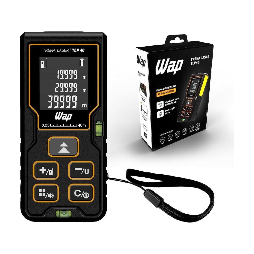 Imagem do Trena Laser Digital Wap Tlp 40 Profissional 40m Com Cordao