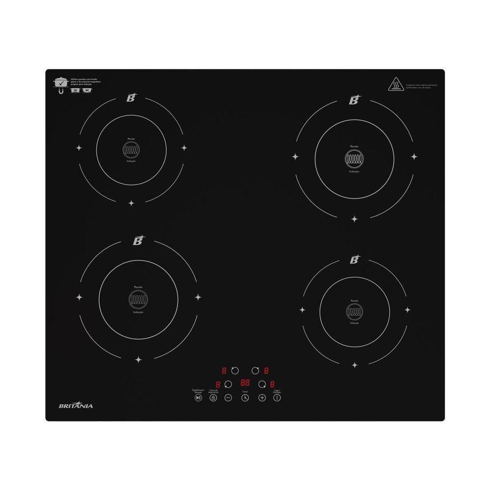 Imagem do Cooktop De Inducao Britania 6000w Bcte40a 220v