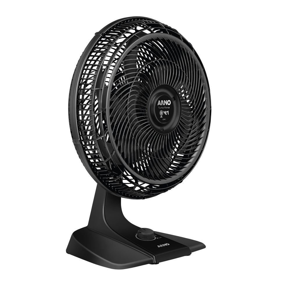 Imagem do Ventilador De Mesa 2 Em 1 Arno 40cm Vf42 Turbo Force Preto 220v