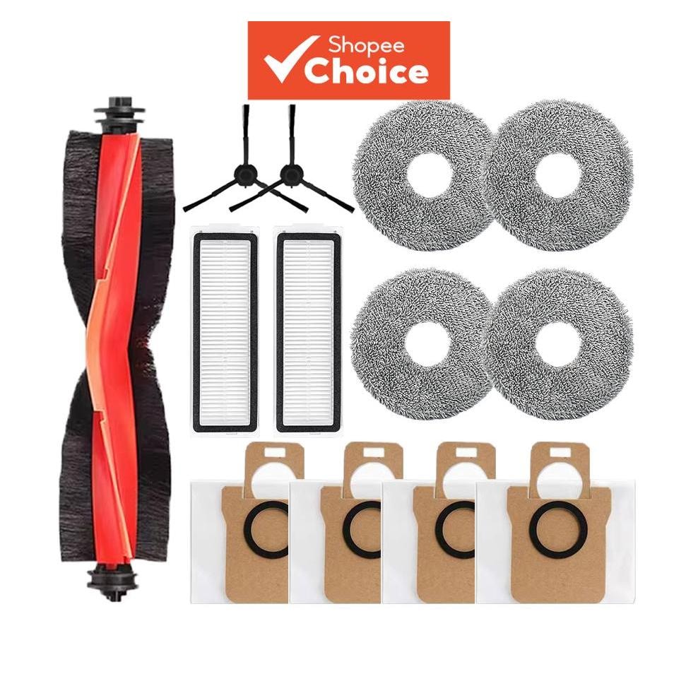 Imagem do Para O Xiaomi Robot Vacuum X20 Max X20 Pro Escova Principal Escova Lateral Esfregao Filtro Saco De Po