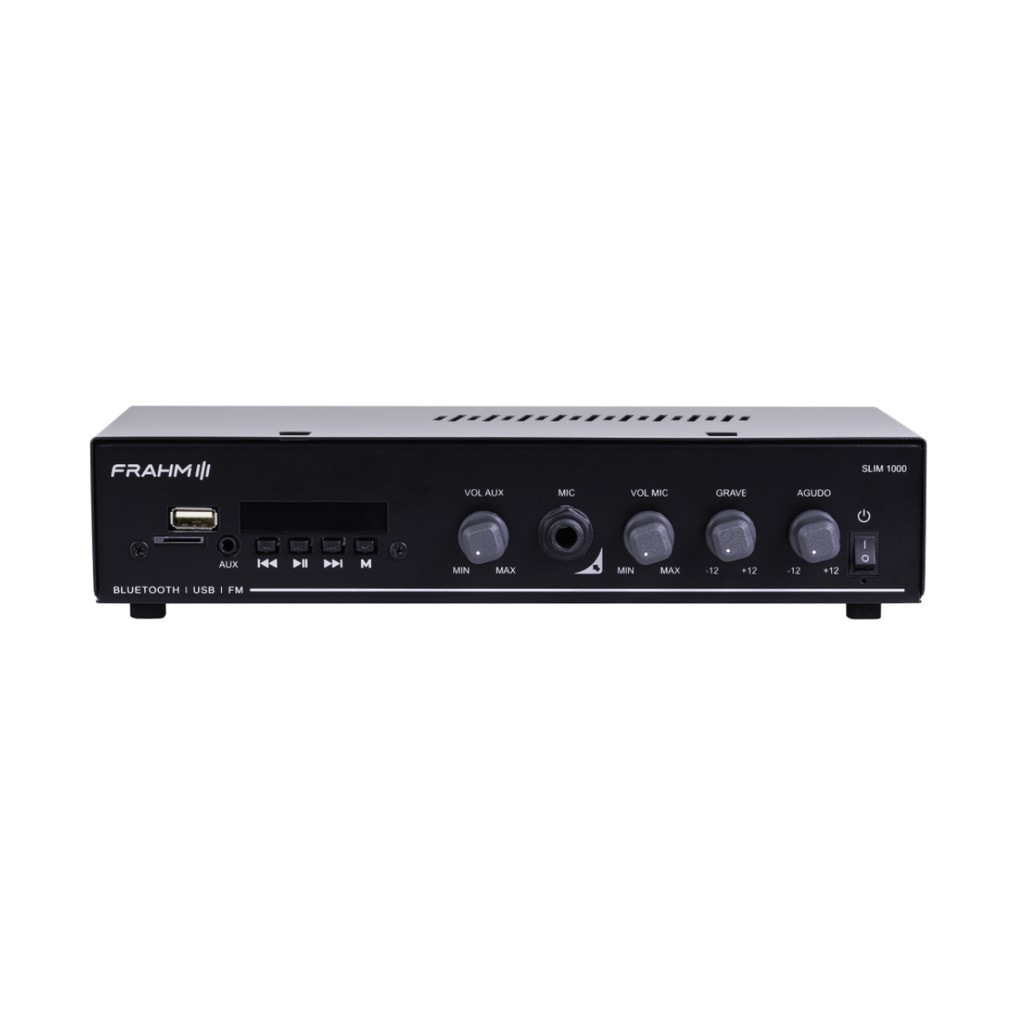 Imagem do Amplificador Frahm Slim 1000 Bluetooth Usb Sd Fm 40w App G5 Bivolt