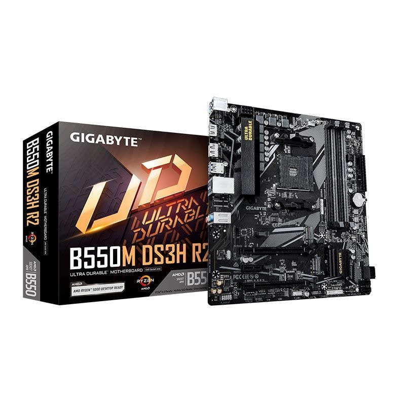 Imagem do Placa Mae Gigabyte B550m Ds3h Ac R2 Chipset Amd B550 Ddr4