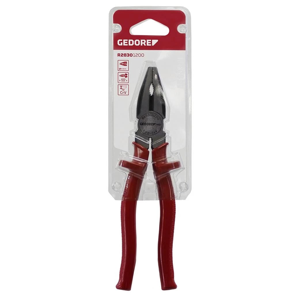 Imagem do Kit 2 Alicates Universal 8 Gedore Red Cromo Vanadio Isolado 1000v Original