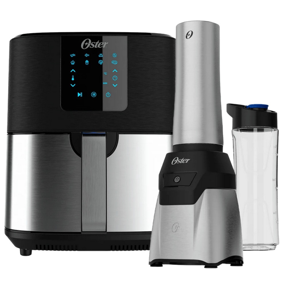 Imagem do Kit Blender Power Inox E Fritadeira Ultra Digital 4 8l Oster