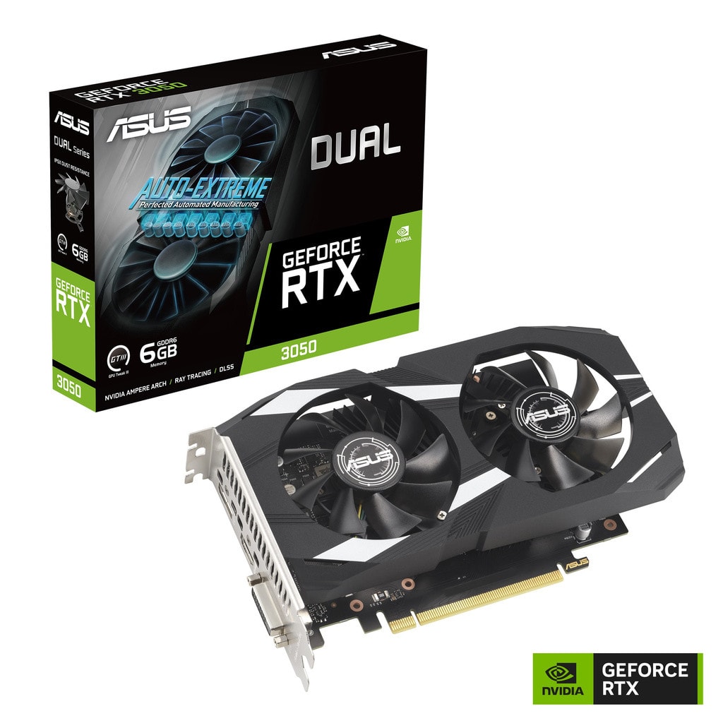 Imagem do Placa De Video Asus Dual Geforce Rtx 3050 Oc 6gb Gddr6 Dlss