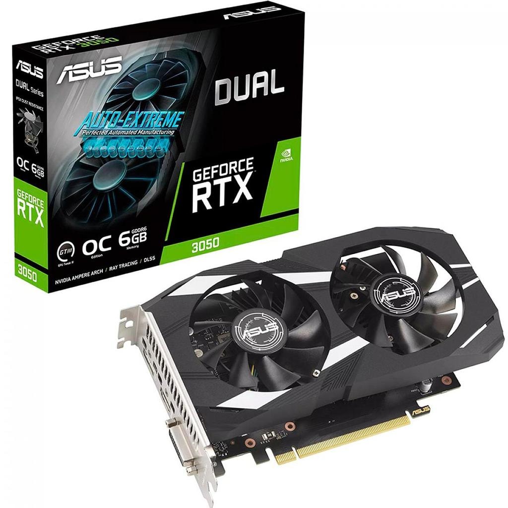 Imagem do Placa De Video Asus Geforce Rtx 3050 Dual 6gb Gddr6 96 Bits
