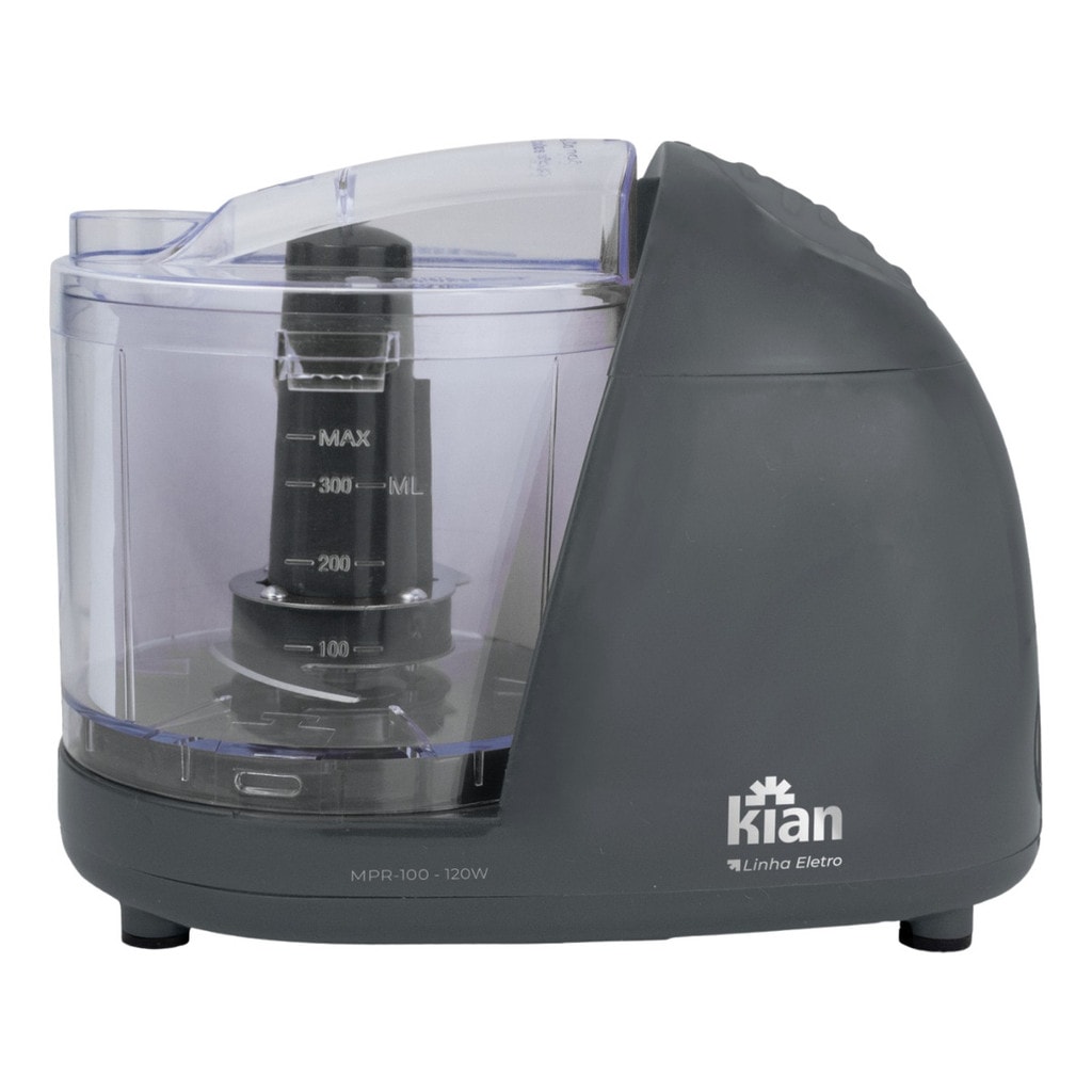 Imagem do Processador De Alimentos Mini Eletrico Turbo 120w Cinza Lunar 220v Kian