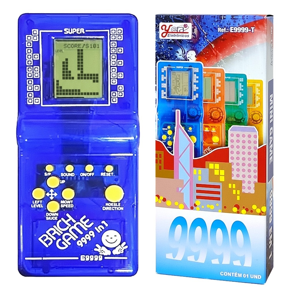 Imagem do Jogo Adulto Infantil Brick Game Com 9999 Jogos Blocos Tetris