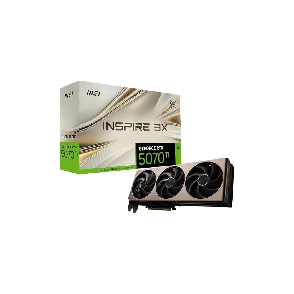 Imagem do Placa De Video Msi Geforce Rtx 5070 Inspire 3x Oc 16gb Gddr7