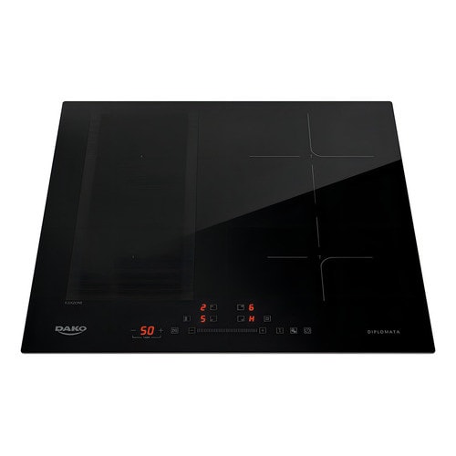 Imagem do Cooktop De Inducao 4 Bocas Dako Diplomata Com Zona Flexivel Preto 220v